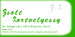 zsolt kortvelyessy business card
