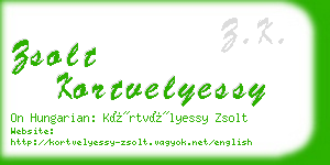 zsolt kortvelyessy business card